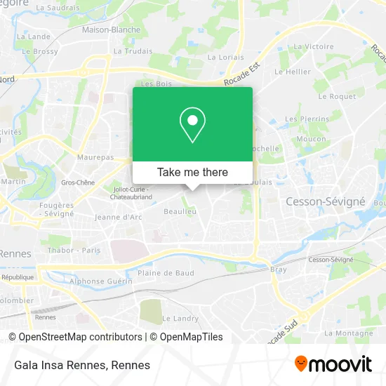 Gala Insa Rennes map