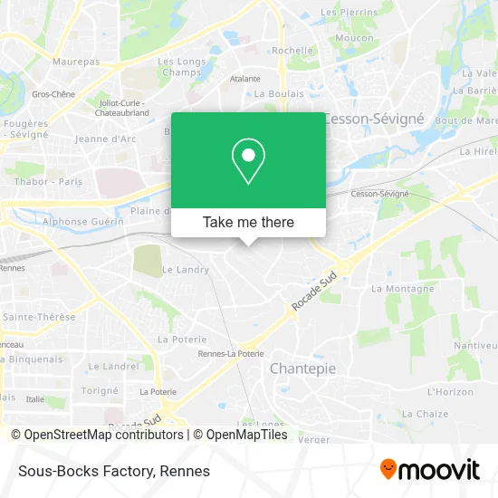 Sous-Bocks Factory map