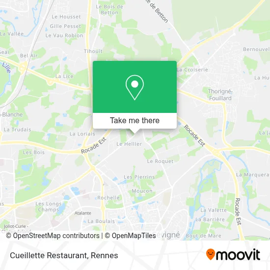 Cueillette Restaurant map