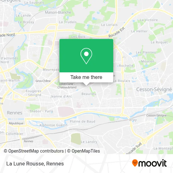 La Lune Rousse map