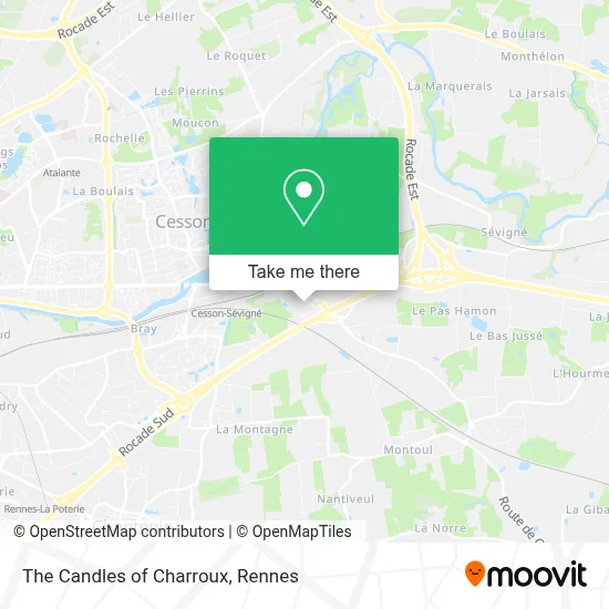 Les Bougies De Charroux map