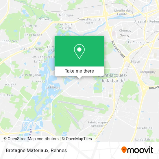 Bretagne Materiaux map