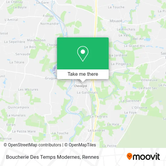 Boucherie Des Temps Modernes map