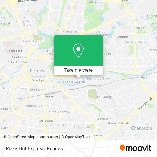 Mapa Pizza Hut Express
