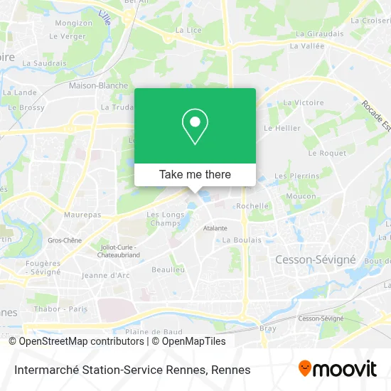 Intermarché Station-Service Rennes map