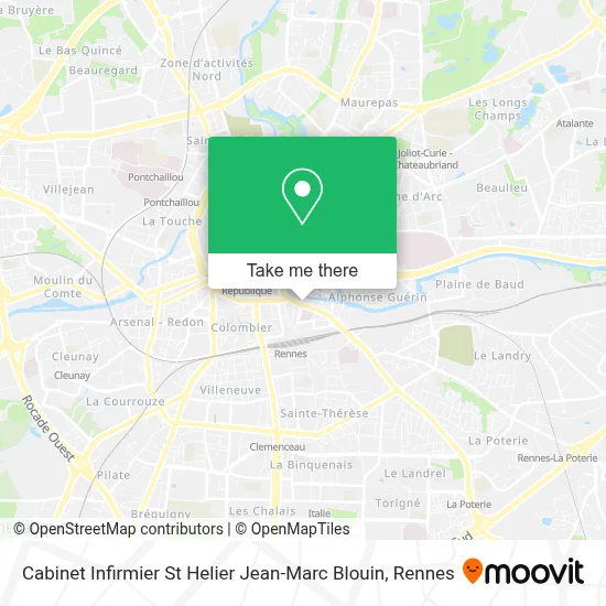 Cabinet Infirmier St Helier Jean-Marc Blouin map