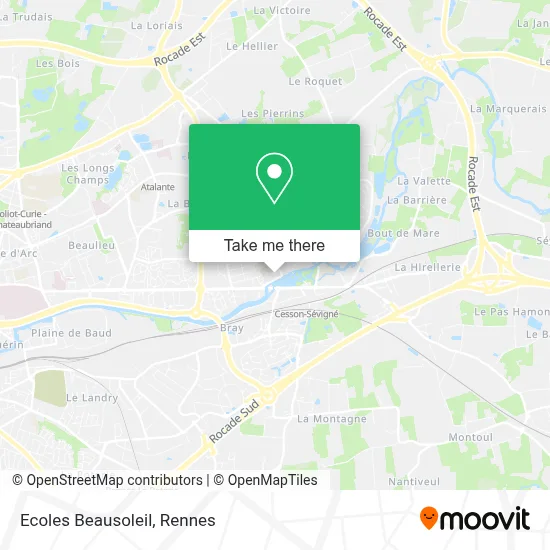 Ecoles Beausoleil map