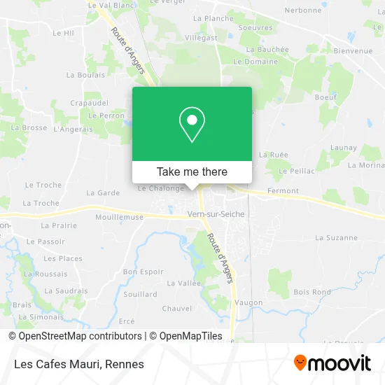Les Cafes Mauri map