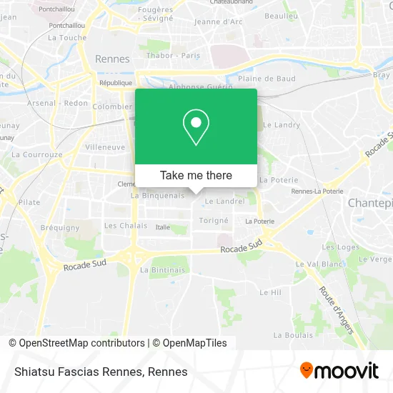 Shiatsu Fascias Rennes map