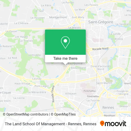 The Land School Of Management - Rennes map