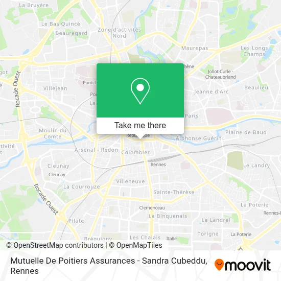 Mutuelle De Poitiers Assurances - Sandra Cubeddu map