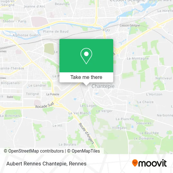 Aubert Rennes Chantepie map