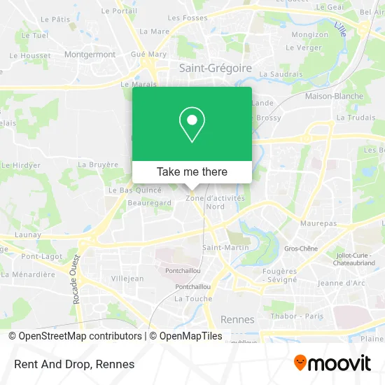 Rent And Drop map