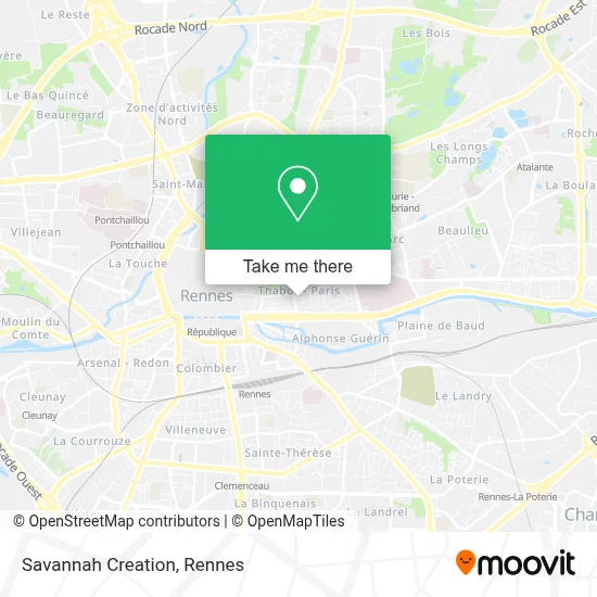 Savannah Creation map
