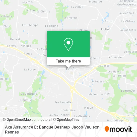 Axa Assurance Et Banque Besneux Jacob-Vauleon map