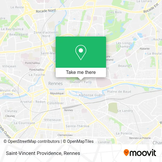 Saint-Vincent Providence map