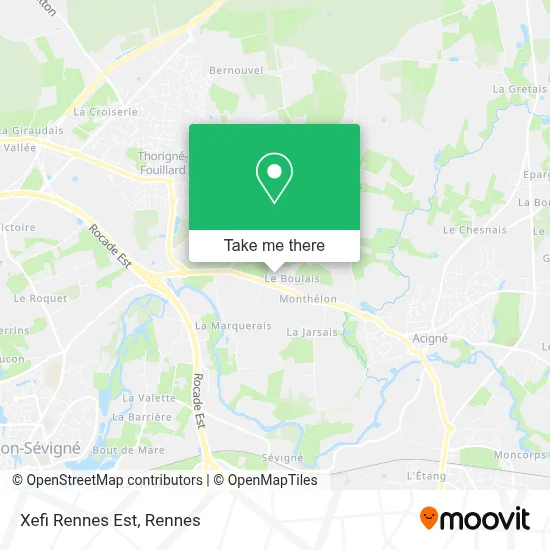 Mapa Xefi Rennes Est