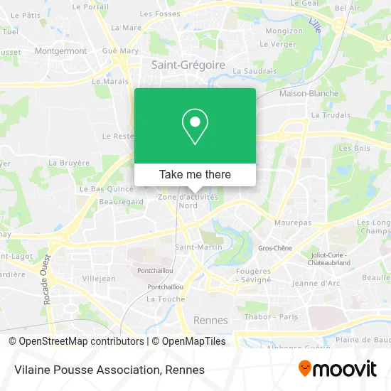 Vilaine Pousse Association map