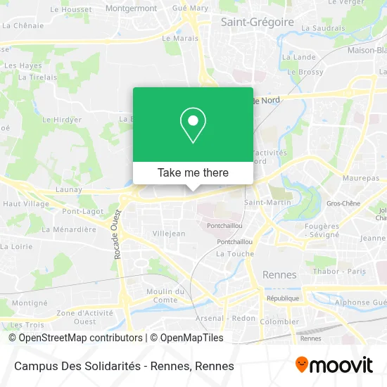 Campus Des Solidarités - Rennes map