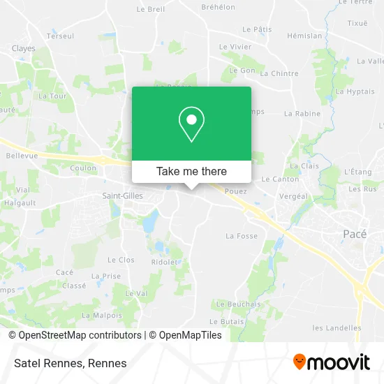 Satel Rennes map