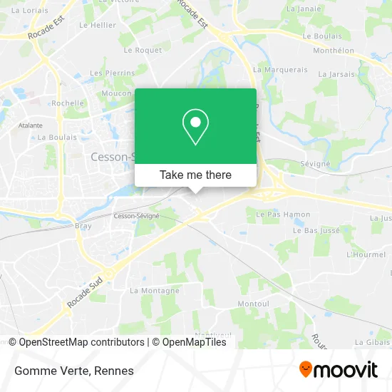 Gomme Verte map