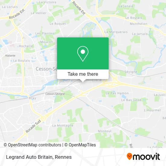 Legrand Auto Britain map