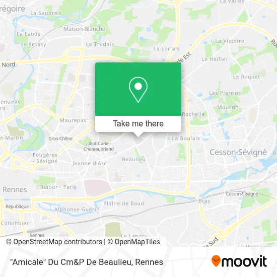 "Amicale" Du Cm&P De Beaulieu map