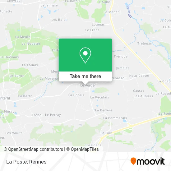 La Poste map