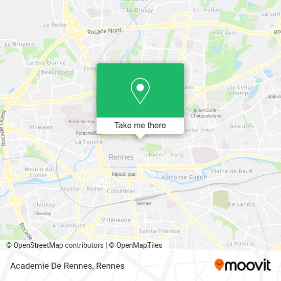 Academie De Rennes map
