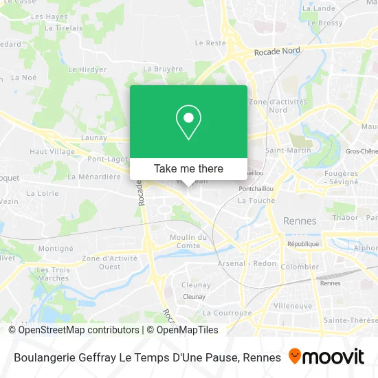 Boulangerie  Geffray Le Temps D'Une Pause map