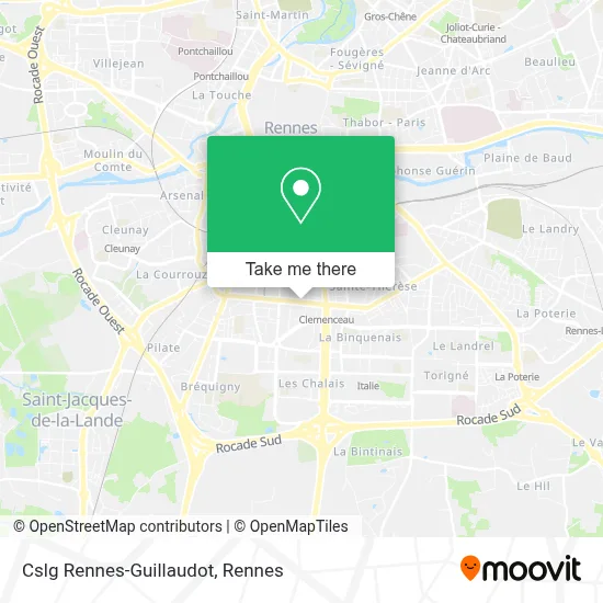 Cslg Rennes-Guillaudot map