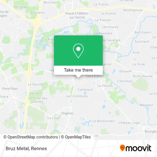 Bruz Metal map