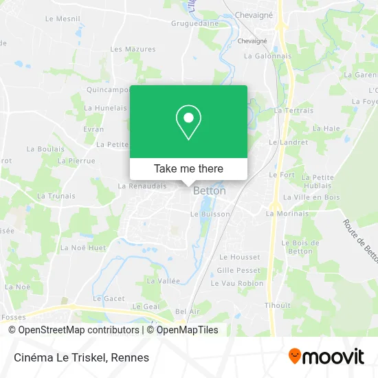 Cinéma Le Triskel map