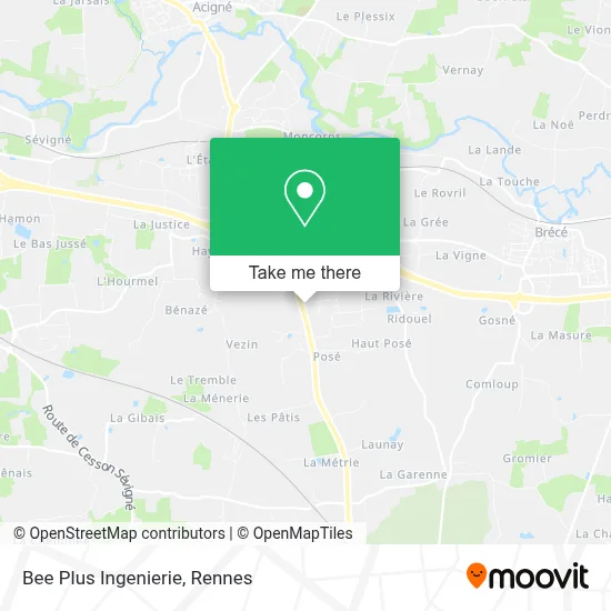 Bee Plus Ingenierie map