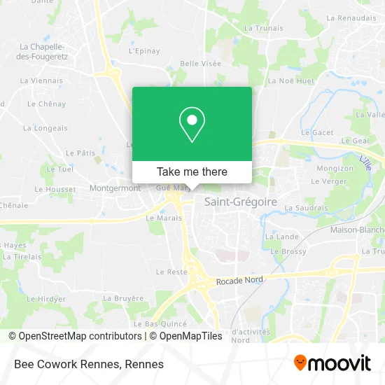 Bee Cowork Rennes map