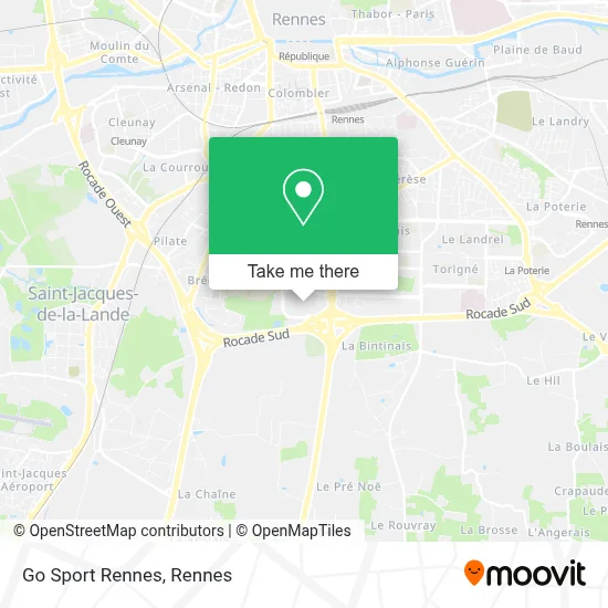 Go Sport Rennes map