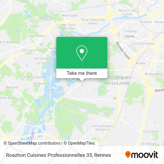 Roazhon Cuisines Professionnelles 35 map