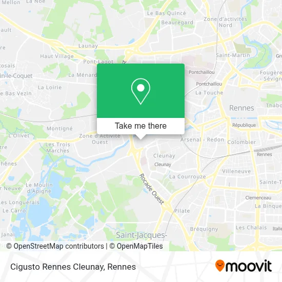 Cigusto Rennes Cleunay map