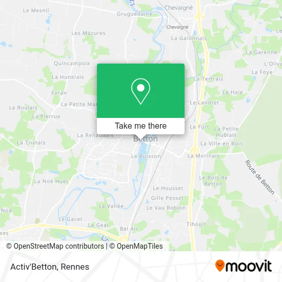 Activ'Betton map