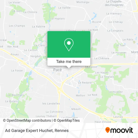 Ad Garage Expert Huchet map