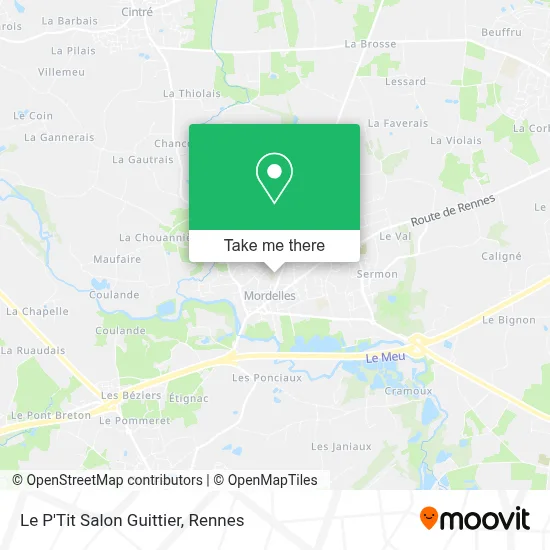 Le P'Tit Salon Guittier map