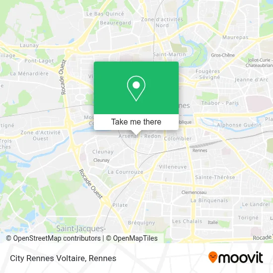 City Rennes Voltaire map