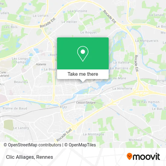 Clic Alliages map