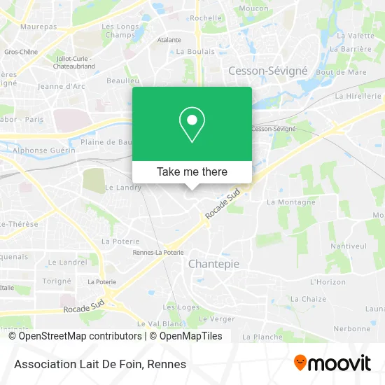 Association Lait De Foin map