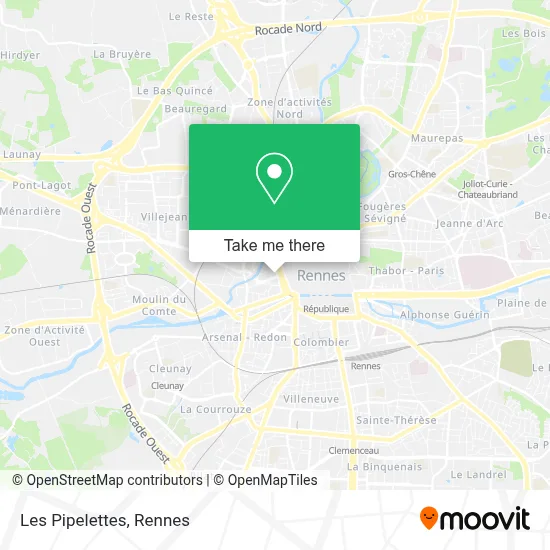 Les Pipelettes map