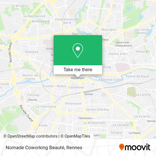 Nomade Coworking Beauté map