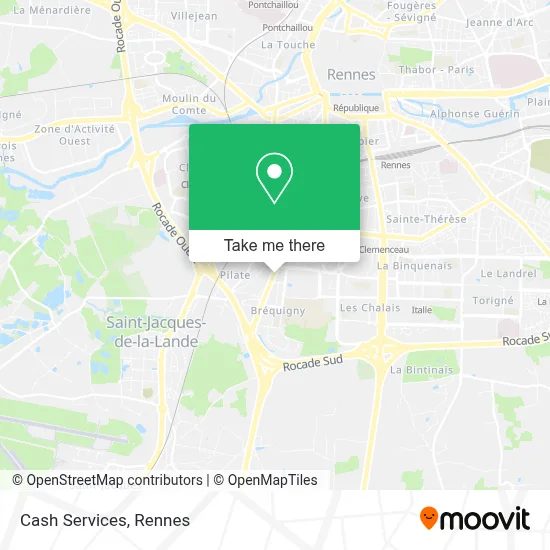 Cash Services map