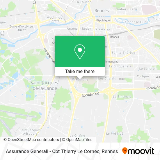 Assurance Generali - Cbt Thierry Le Cornec map
