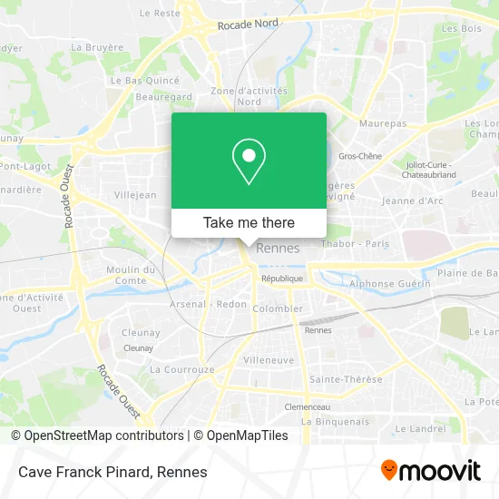 Mapa Cave Franck Pinard
