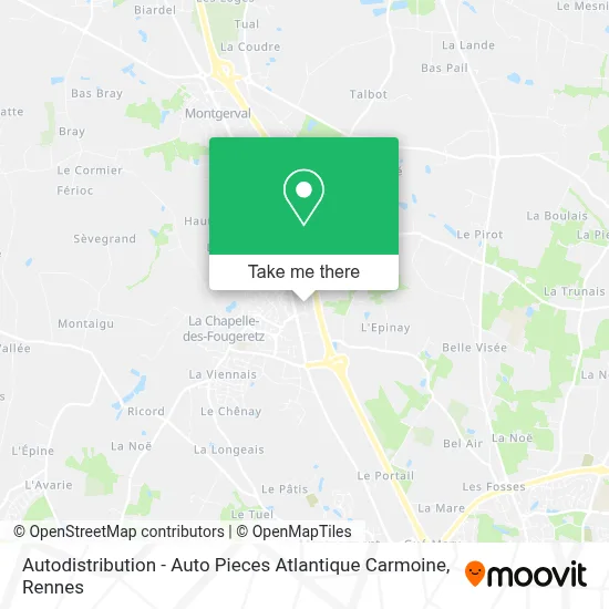 Autodistribution - Auto Pieces Atlantique Carmoine map
